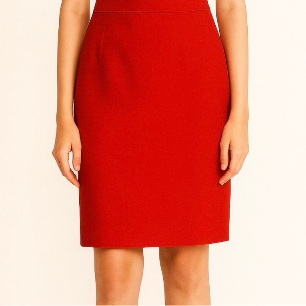 Authentic Escada Knee- Length Wool Skirt